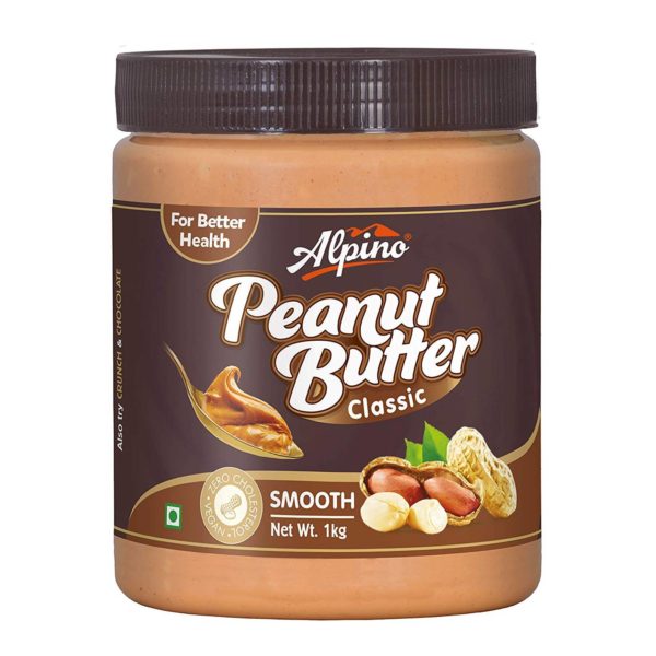 Alpino Classic Peanut Butter Smooth 2kg (1kg Pack of 2)