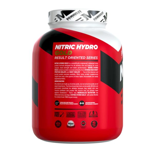 Bigmuscles Nutrition Nitric Hydro Gold 4.4 Lbs (Caffe Latte)