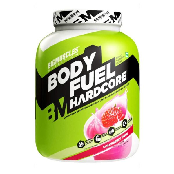 Bigmuscles Nutrition Bodyfuel Hardcore 6 Lbs (Strawberry Twirl)