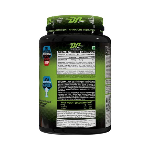 Domin8r Creatine XFR Lemon Flavour 300 Gm