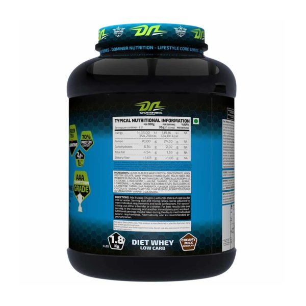 Domin8r Diet Whey Milk Chocolate Flavour 4 Lbs