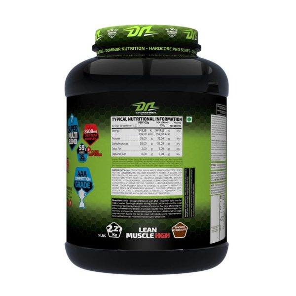 Domin8r Lean Muscle HGH Smooth Chocochino Flavour 5 Lbs