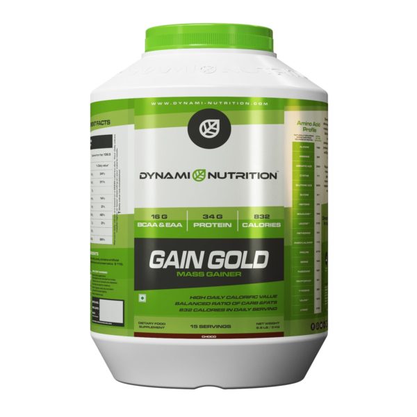 Dynami Nutrition Gain Gold Mass Gainer 6.6Lbs (Chocolate)