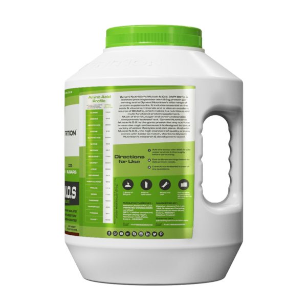 Dynami Nutrition Muscle N.O.S Whey Protein Isolate 2.2Lbs (Chocolate)