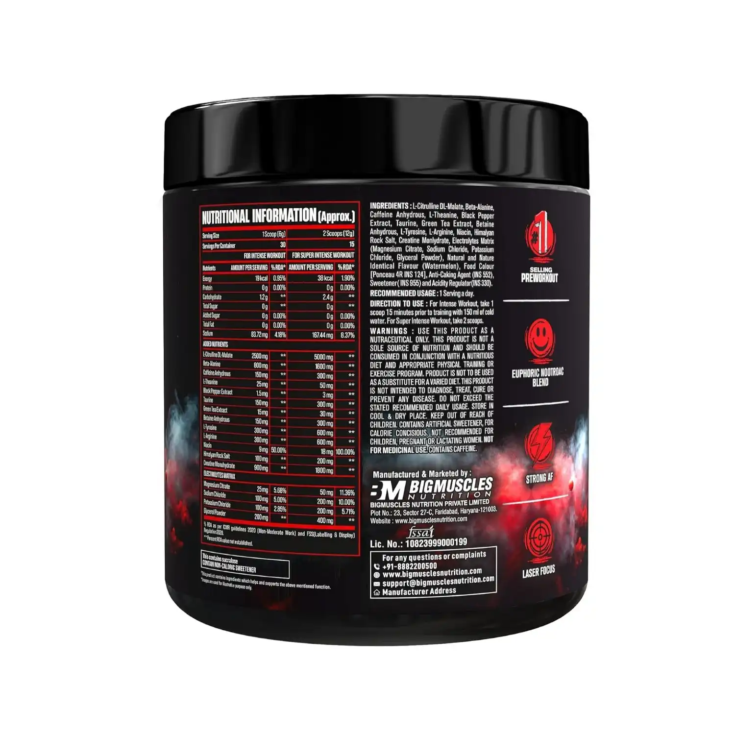 Bigmuscles Nutrition Freak 180G,30 Serving (Tiger’s Blood) Bigmuscles Nutrition Freak 180G,30 Serving (Tiger’s Blood)