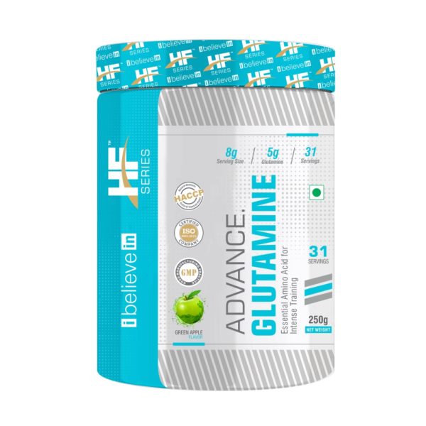 HF Series Advanced Glutamine 31 Servings (Green Apple)