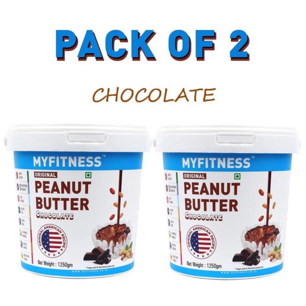 MYFITNESS Chocolate Peanut Butter 1250g (1250g Pack of 2)