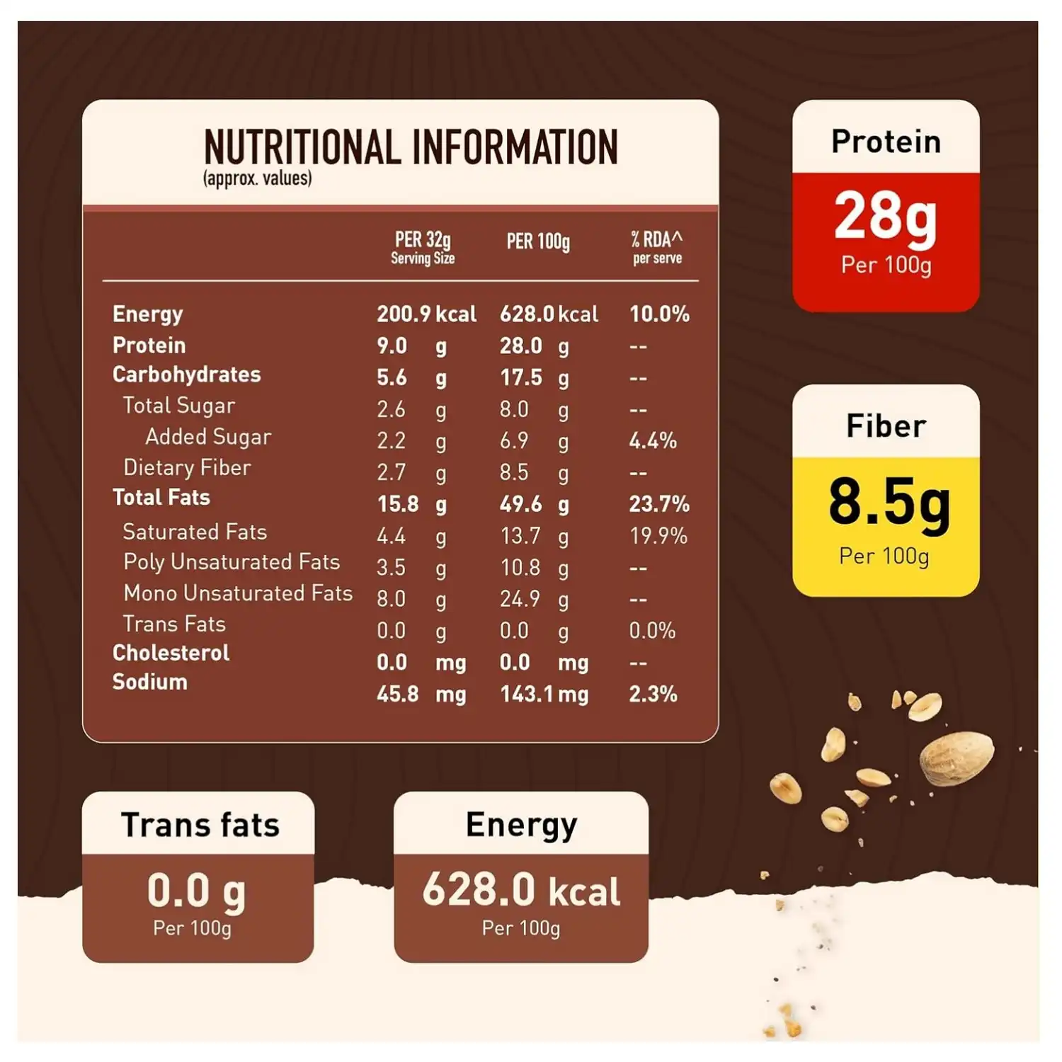 MYFITNESS Chocolate Peanut Butter Smooth 1250g MyFitness Peanut Butter - Chocolate | 28% Protein | Smooth | Chocolate Peanut Butter Spread