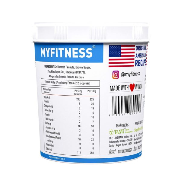 MYFITNESS Peanut Butter Smooth 1250g (1250g Pack of 2)