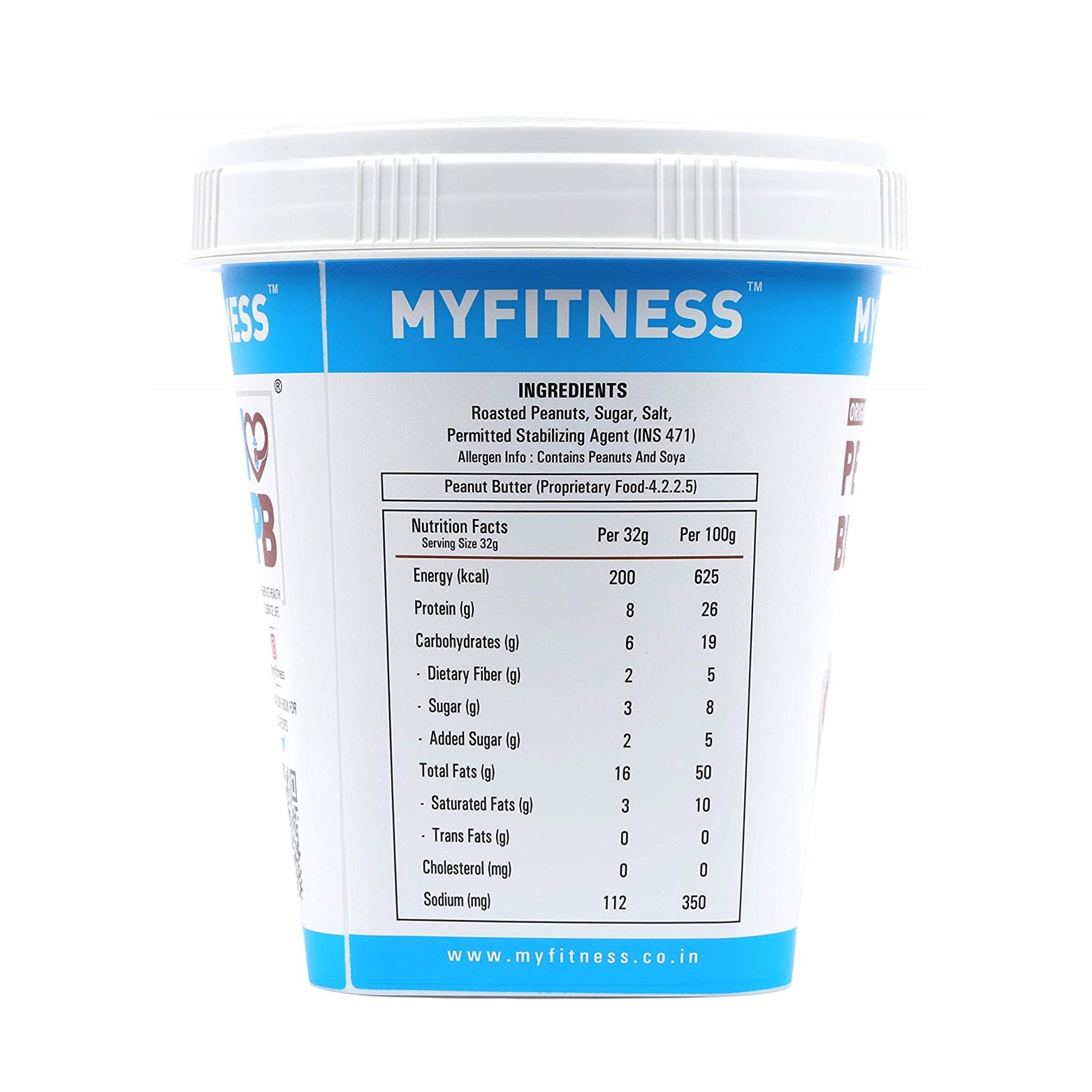 MYFITNESS Peanut Butter Smooth 510g (510g Pack of 2)