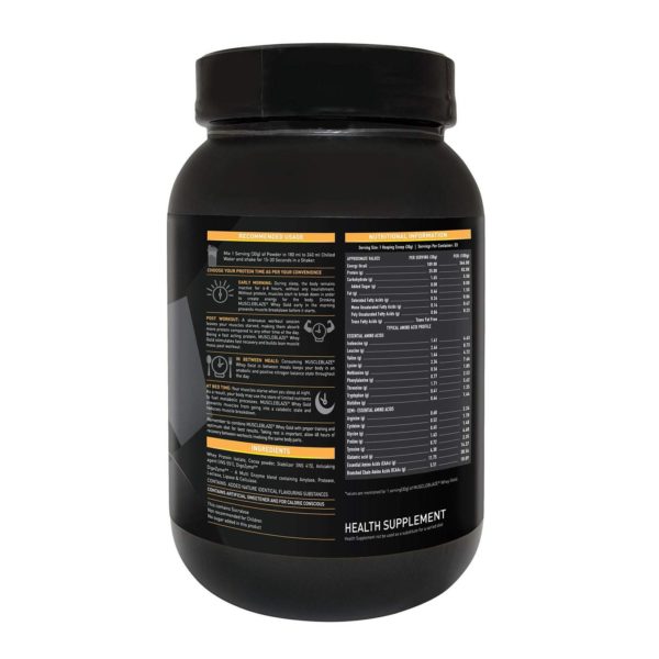 MuscleBlaze Whey Gold 100% Whey Protein Isolate 1kg (Rich Milk Chocolate)