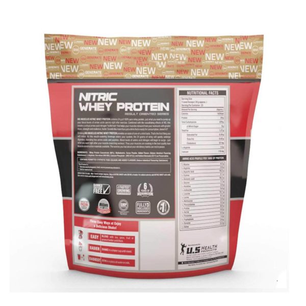 Bigmuscles Nutrition Nitric Whey Protein 10 Lbs (Caffe Latte)