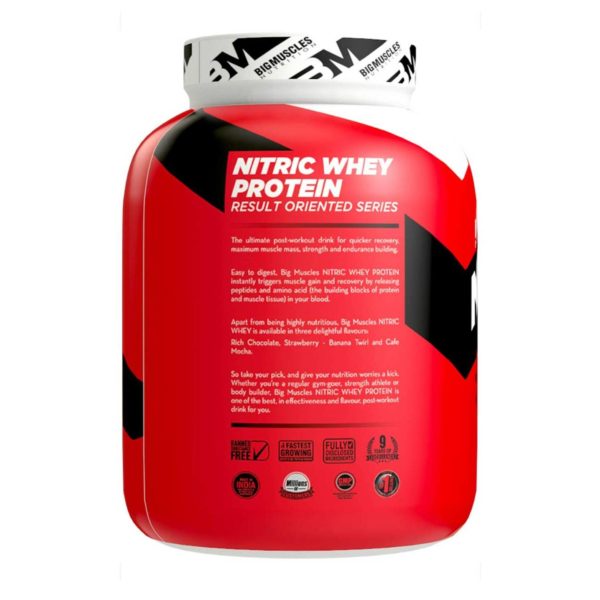 Bigmuscles Nutrition Nitric Whey Protein 4.4 Lbs (Rich Chocolate)