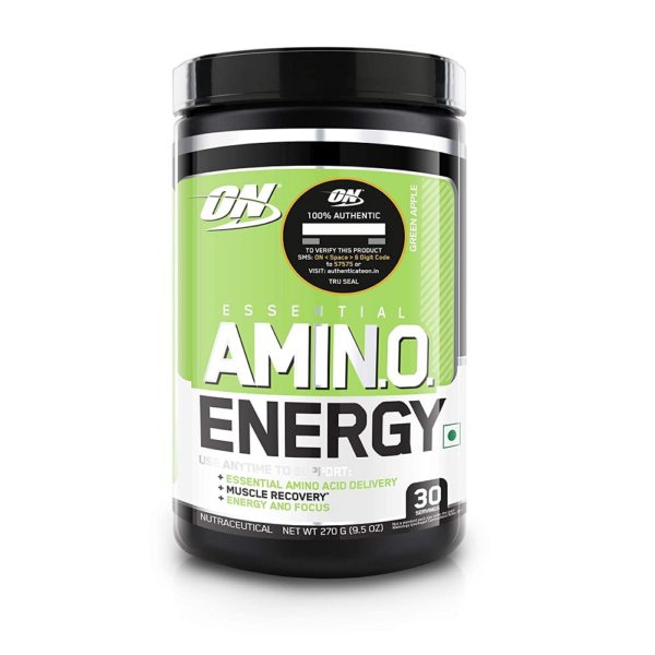 Optimum Nutrition(ON) Amino Energy 270g, 30 Serving (Green Apple)