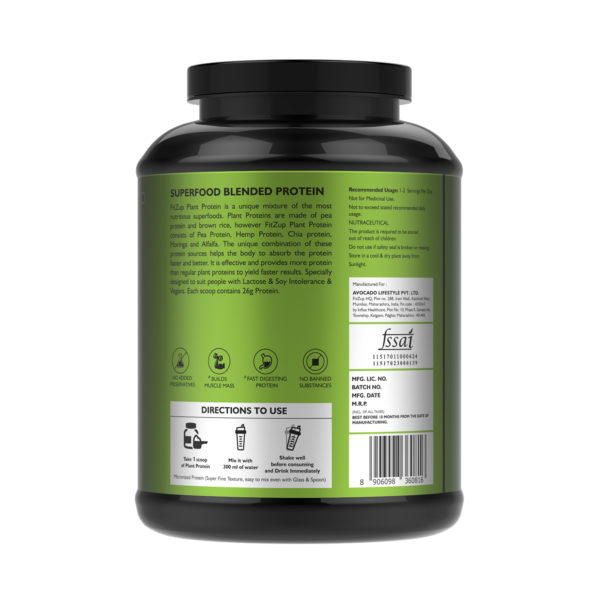 Fitzup Plant Protein Chocolate Hazelnut 4.4 Lbs