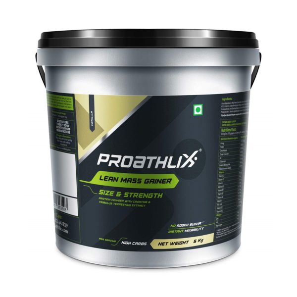 Proathlix High Carb Lean Mass Gainer 5Kg (Vanilla)