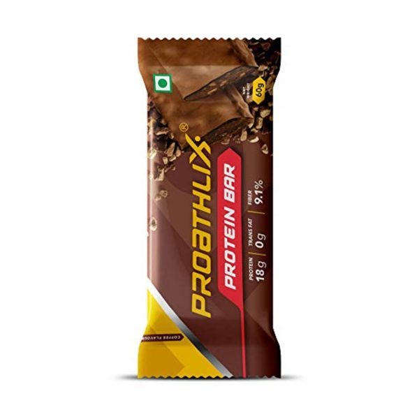 Proathlix Protein Bar with Herbal Blend (18g Protein)-12 Pieces (Coffee)