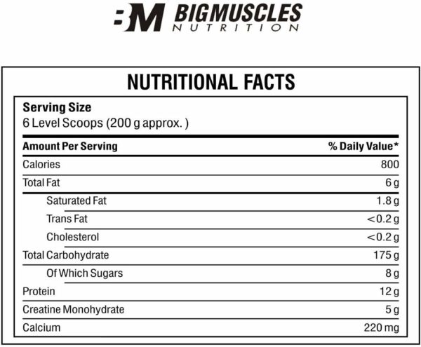 Bigmuscles Nutrition Quick Mass 11 Lbs (Cookie & Cream)