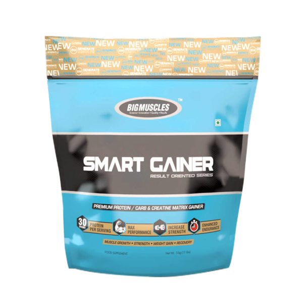 Bigmuscles Nutrition Smart Gainer 11 Lbs (Strawberry Twirl)