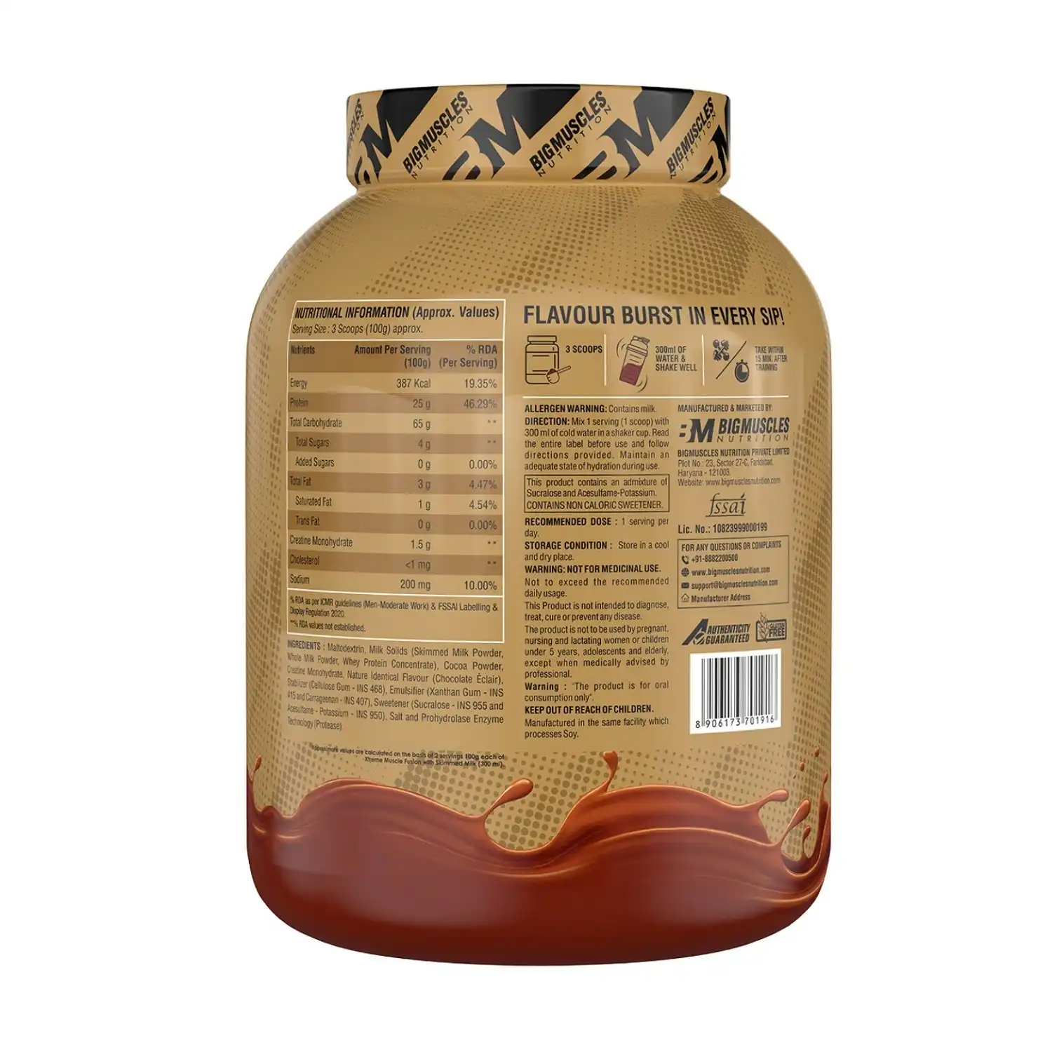 Bigmuscles Nutrition Xtreme Muscle Fusion 6 Lbs (Chocolate Malt) Bigmuscles Nutrition Xtreme Muscle Fusion 6 Lbs (Chocolate Malt)