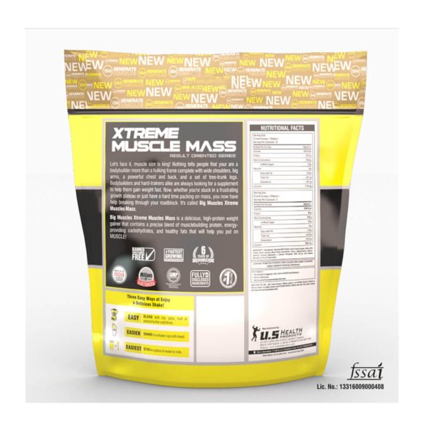 Bigmuscles Nutrition Xtreme Muscle Mass 11 Lbs (Chocolate Malt)