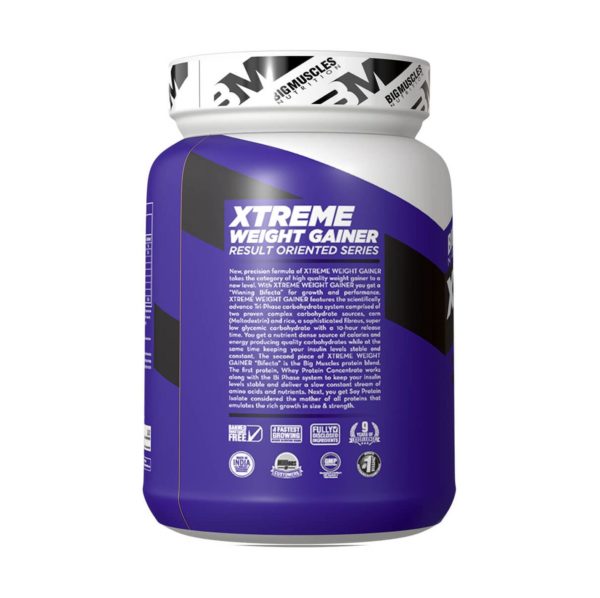 Bigmuscles Nutrition Xtreme Weight Gainer 2.2 Lbs (Strawberry Twirl)