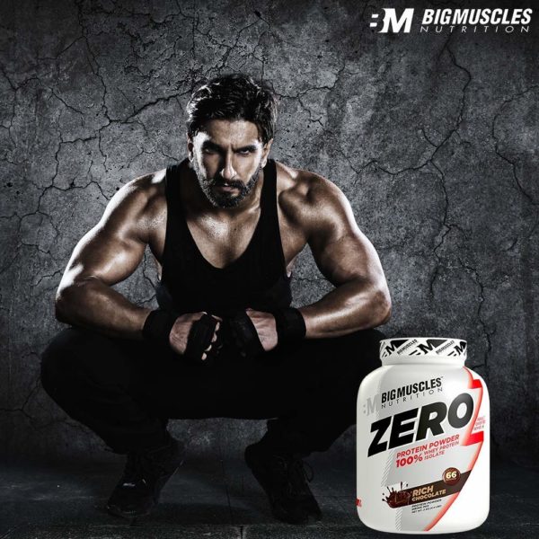 Bigmuscles Nutrition ZERO Protein Powder from 100% WHEY ISOLATE 4.4 Lbs (Rich Chocolate)