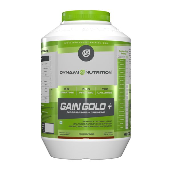 Dynami Nutrition Gain Gold Mass Gainer + Creatine 6.6Lbs (Chocolate)