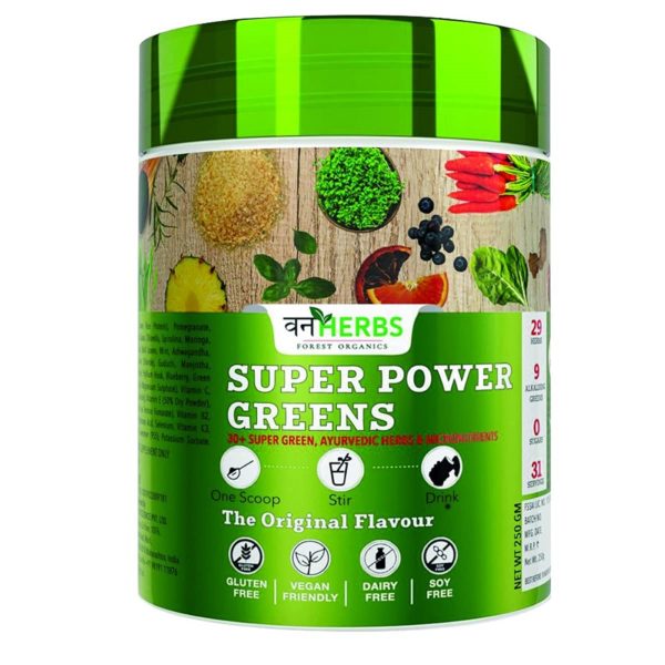 Vanherbs Super Power Greens 250g,31 Serving