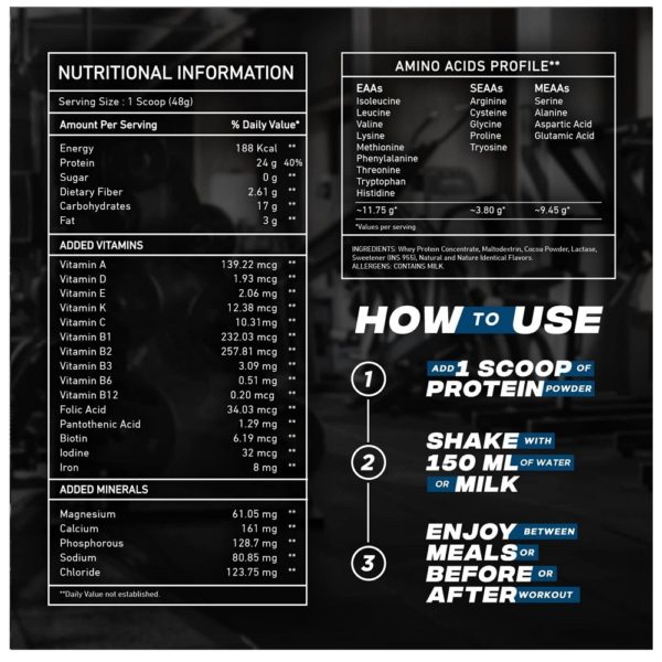 Big Muscles Nutrition Essential Whey Protein 1kg (Dutch Chocolate) 4