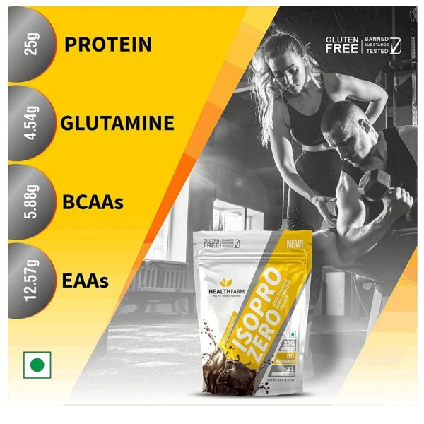 Healthfarm Isopro Zero 100% Whey Isolate Protein 1kg (Triple Chocolate) 3