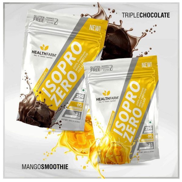 Healthfarm Isopro Zero 100% Whey Isolate Protein 1kg (Triple Chocolate) 6