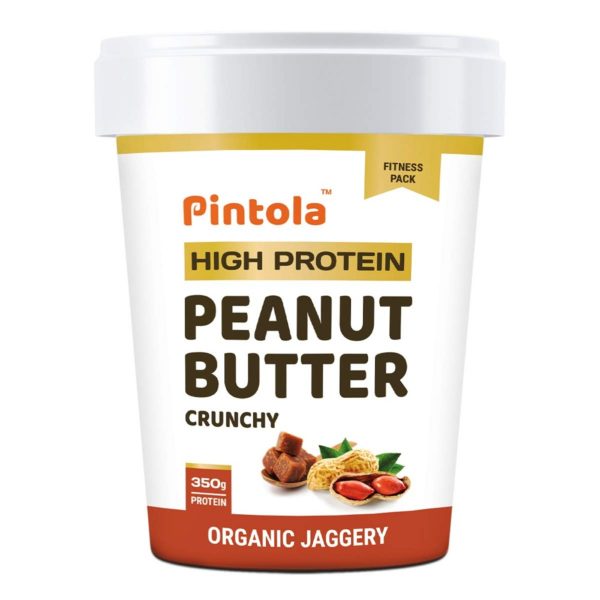 Pintola High Protein Peanut Butter 1Kg Crunchy (Organic Jaggery)