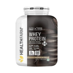 Healthfarm Whey Protein Plus 2Kg 4.4Lbs (Cookies & Cream)
