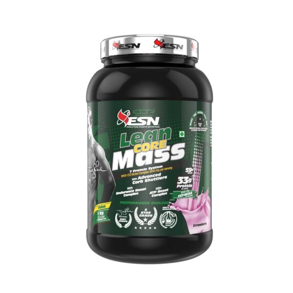 ESN Lifestyle Lean Core Mass 2.2 Lbs 1kg (Strawberry)