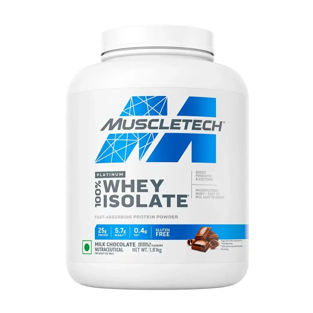 Muscletech Platinum 100% Whey Isolate 4 Lbs 1.81 Kg (Milk Chocolate)