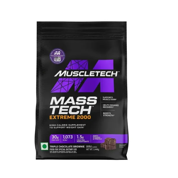 Muscletech Mass-Tech Extreme 2000 5.44Kg (Triple Chocolate Brownie)