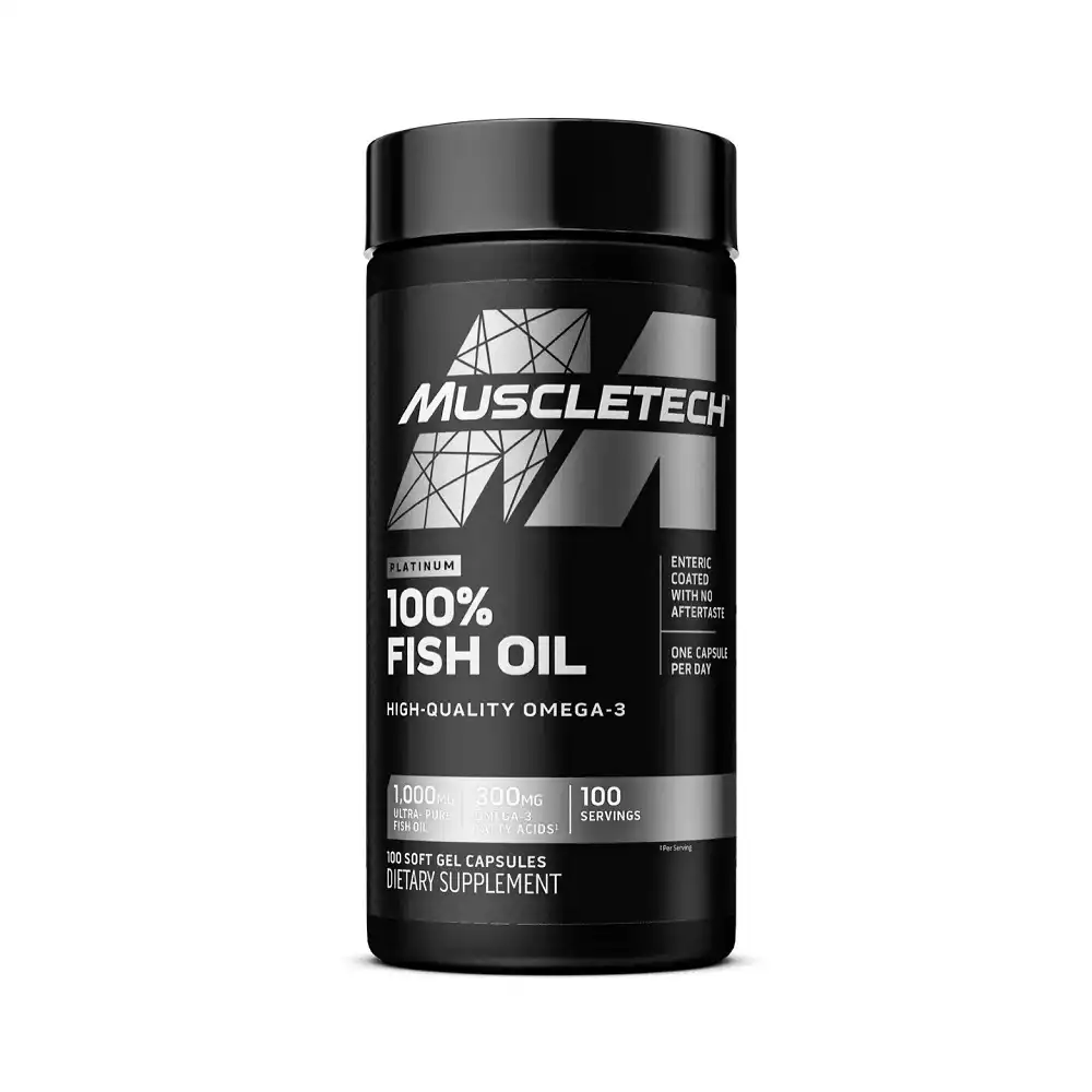Muscletech Platinum 100% Omega Fish Oil 1000mg 300mg EPA & DHA For Men & Women (100 Servings)