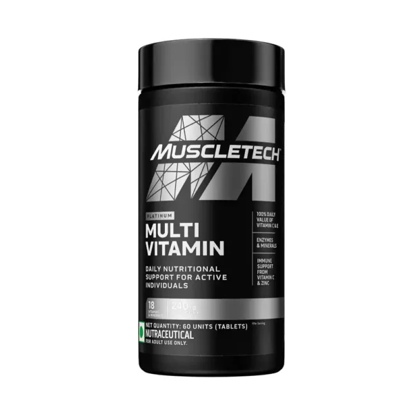 Muscletech Platinum Multivitamin For Men & Women (60 Tablets)