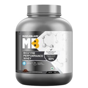 MuscleBlaze Biozyme Performance Whey Protein 2Kg 4.4lbs (Rich Chocolate)