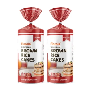 Pintola Organic Wholegrain Brown Rice Cakes Multigrain (All Natural, Unsalted) (Pack of 2) (130g x 2)