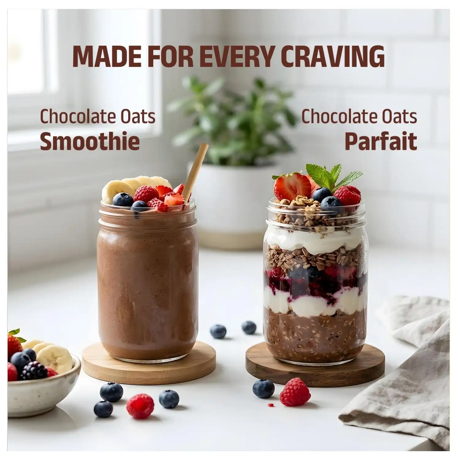 Pintola 26g High Protein Oats 1kg,Dark Chocolate Pintola 26g High Protein Oats 1kg,Dark Chocolate 9