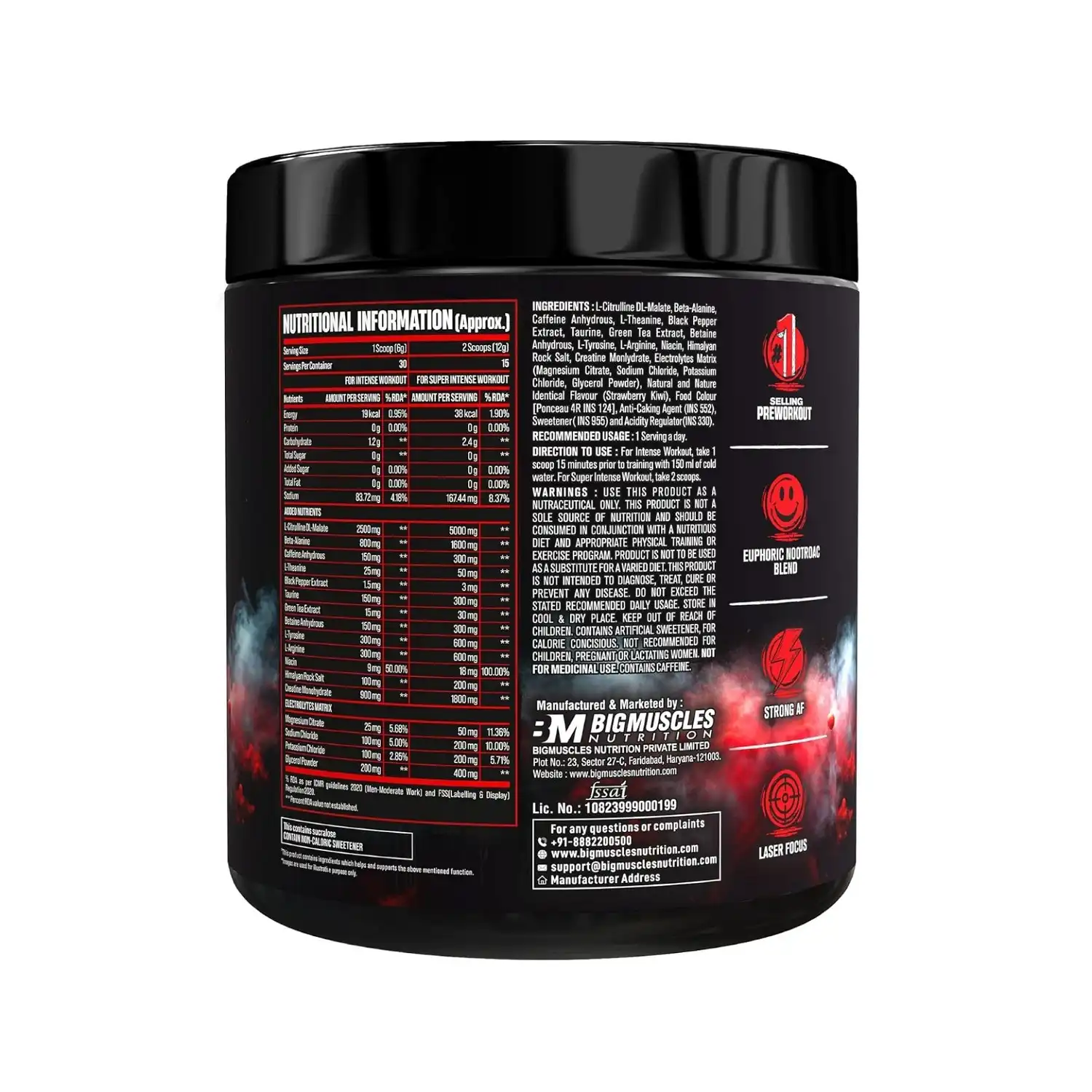 Bigmuscles Nutrition Freak 180G,30 Serving (Strawberry Kiwi) Bigmuscles Nutrition Freak 180G,30 Serving (Strawberry Kiwi)