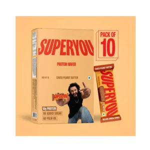 10g Protein, 3g Fiber, No Added Sugar|Yeast Fermented Protein|Energy Bars|Crunchy Wafer Bar|100% Vegetarian|No Palm Oil|400g