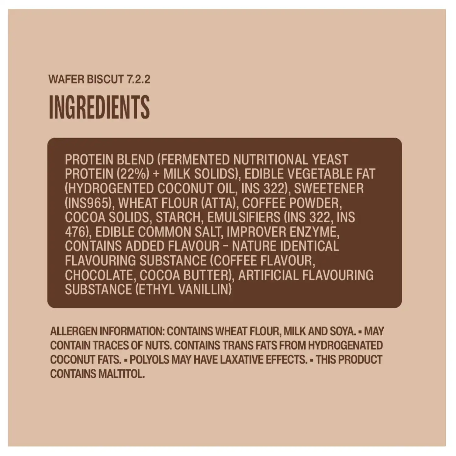 Superyou Protein Wafer Bars Coffee (Pack of 10) 10g Protein, 3g Fiber, No Added Sugar|Yeast Fermented Protein|Energy Bars|Crunchy Wafer Bar|100% Vegetarian|No Palm Oil|400g
